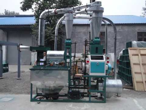 Imagen del producto relacionado Molino de Harina de Trigo 350–450 kg/h Semiautomático (M6FS) - Molino de harina de trigo M6FS semiautomático, de 350–450 kg/h. Kit completo para uso independiente o en pequeñas plantas: m…
