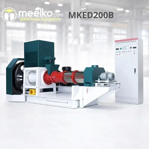 Imagen del producto relacionado Extrusora de Alimento para Perros MKED200B, 1800-2000 kg/h - Extrusora MKED200B de 132 kW para producir croquetas de alimento para perros a razón de 1800 a 2000 kg/h, con control precis…