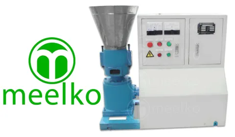 Imagen del producto relacionado Peletizadora MKFD150C de 150 mm para Pellets de Madera - La MKFD150C es una peletizadora eléctrica de 150 mm y 4 kW, compacta y potente, para producir pellets de madera y biomasa en…